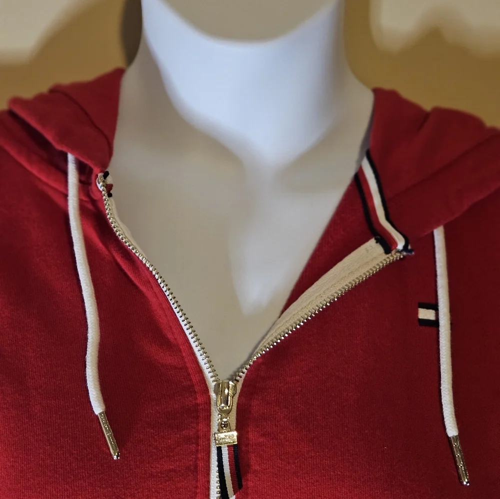 Tommy Hilfiger Red Womens Hoodie Sz XL